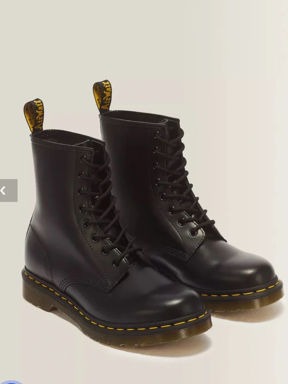 Dr. Martens 1460 - Smooth Leather Lace Up Boots - Black - Men’s 10 - Women’s 11